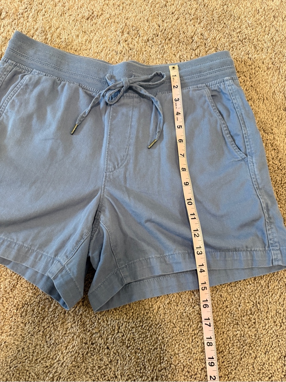 Orvis Light Blue Drawstring casual Shorts - Picture 4 of 10